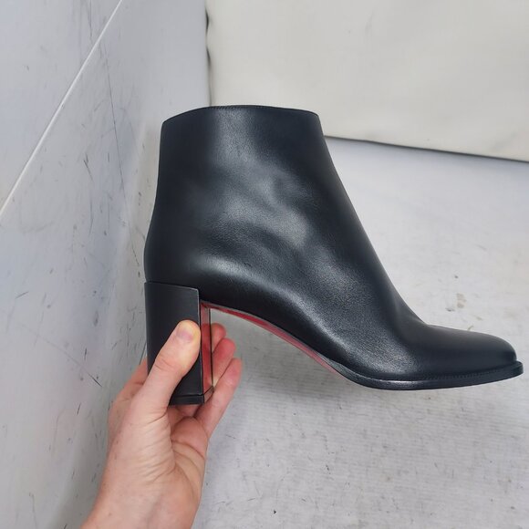 Christian Louboutin Black Heel Adoxa Ankle Boot - Picture 6 of 14